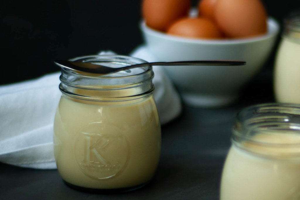 This simple, easy to make high protein vanilla custard gets a sneaky protein boost, making it a tasty, high protein treat that can be enjoyed on its own or poured over a dessert.